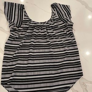 Banana Republic Top, Flutter Sleeve, M